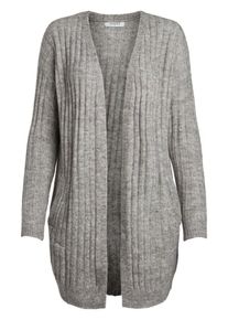 Pieces, Damen Strickjacke, Graumeliert