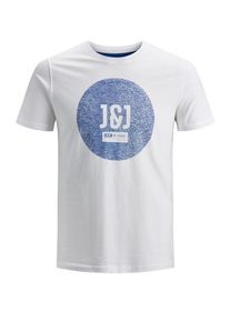 Jack & Jones JACK & JONES, Herren Print T-Shirt, Royalblau / Weiß