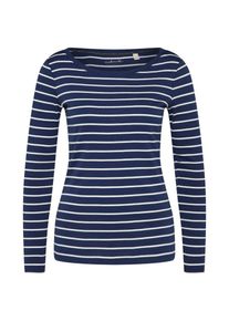 Esprit, Damen Shirt 'OSN', Navy / Weiß