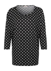 Only Carmakoma, Damen Shirt 'carALBA', Schwarz / Weiß