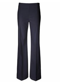 Heine, Damen Flared-Hose mit Biesen, Marine