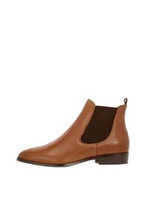 Bianco, Damen Boots, Cognac / Schwarz