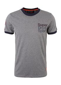 Superdry, Herren Sportshirt 'CLASSICS TOKYO RINGER', Blau / Hellgrau