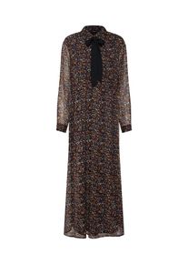 Only, Damen Kleid, Nachtblau / Rostrot / Weiß