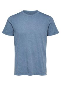 Selected Homme, Herren T-Shirt, Rauchblau