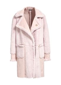Apart, Damen Plüschmantel, Rosa