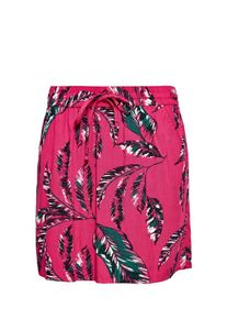 Q/S Designed By, Damen Sportiver Rock mit Allover-Print, Grün / Pink / Schwarz