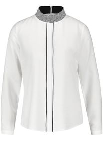 Taifun, Damen Bluse, Grau / Schwarz / Offwhite