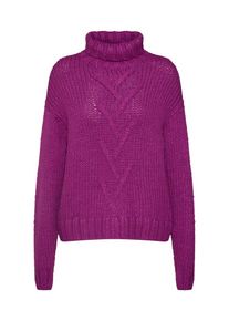 Noisy may, Damen Pullover 'NMKIRA L/S HIGH NECK KNIT', Lila