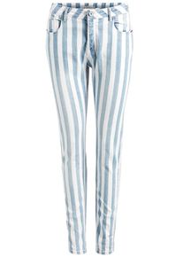Khujo, Damen Hose 'SARIS', Hellblau / Weiß