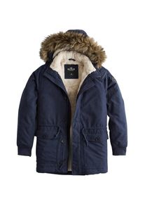 Hollister, Herren Jacke 'BASIC TWILL PARKA NAVY 1CC', Navy
