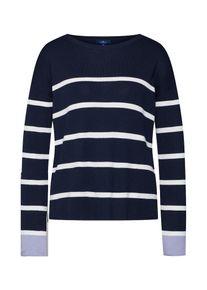 Tom Tailor, Damen Pullover, Navy / Wei&szlig;
