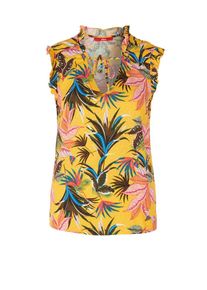s.Oliver RED LABEL, Damen Bluse, Gelb / Mischfarben