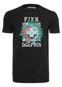 Mister Tee, Herren T-Shirt, Jade / Pink / Schwarz / Weiß