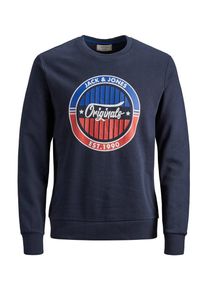 Jack & Jones JACK & JONES, Herren Sweatshirt, Blau / Navy / Rot / Weiß