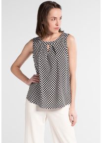 Eterna, Damen Bluse, Schwarz / Wei&szlig;
