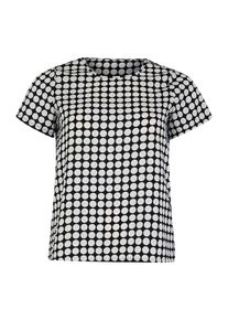 Vero Moda Curve, Damen Shirt 'SARAH', Schwarz / Weiß