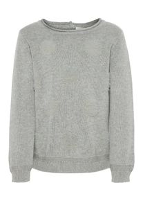 name it, M&auml;dchen Strickpullover, Graumeliert