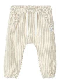 name it, Hose, Beige / Weiß