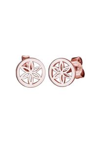 Elli, Damen Ohrringe 'Blume', Rosegold