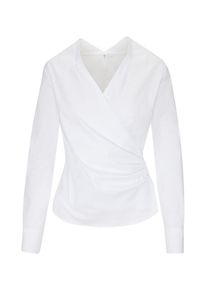 Seidensticker, Damen Wickelbluse 'Schwarze Rose', Weiß