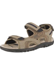 Geox, Herren Outdoorsandalen 'Strada', Dunkelbeige / Schwarz