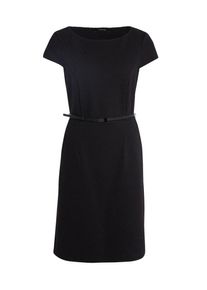 comma, Damen Kurzes Kleid mit Gürtel, Dunkelblau