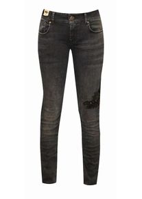 COCCARA, Damen Hose 'Curly', Grey Denim