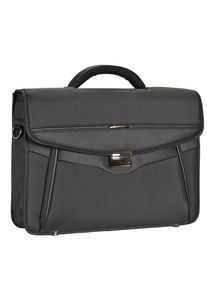 Samsonite, Herren Desklite Aktentasche Briefcase 42 cm Laptopfach, Schwarz