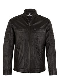 Bruno Banani, Herren Lederjacke, Schwarz