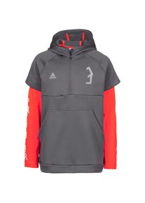 adidas Performance, M&auml;dchen Kapuzenpullover, Grau / Neonorange