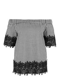 TRIANGLE, Damen Bluse, Schwarz / Wei&szlig;