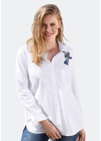 Anna Aura, Damen Bluse, Wei&szlig;