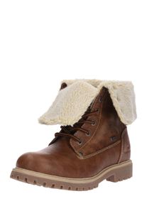 Tom Tailor, Damen Schnürstiefelette, Cognac