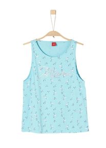 s.Oliver Junior, Mädchen Top, Blau / Aqua / Grau