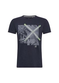 s.Oliver RED LABEL, Herren T-Shirt, Dunkelblau / Pastellgelb