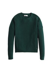 Hollister, Damen Pullover 'NA SHAKER CREW SWTR', Tanne