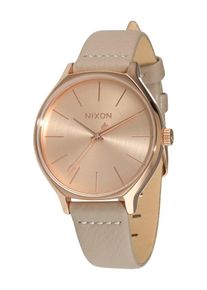 Nixon, Damen Armbanduhr 'Clique', Dunkelbeige / Bronze