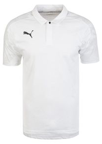 Puma, Herren Poloshirt 'Cup Sideline', Hellgrau / Weiß