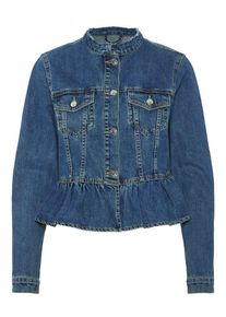 Véro Moda VERO MODA, Damen Langärmelige Jeans Jacke, Blau