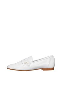 Bianco, Damen Halbschuhe 'Patent Penny', Wei&szlig;
