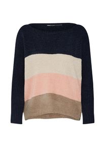 Only, Damen Pullover, Beige / Nachtblau