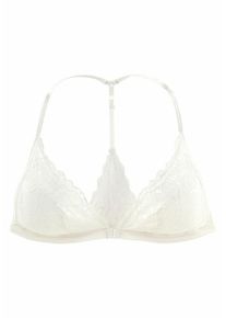 Lascana, Damen Triangel-Bralette-BH, Perlweiß