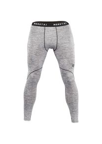 MOROTAI, Herren Sport-Leggings 'Mesh Performance Tights', Grau