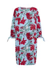s.Oliver RED LABEL, Damen Kleid, Blau / Rot