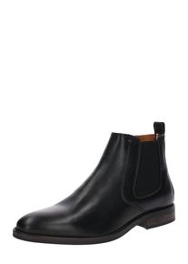 Tommy Hilfiger, Herren Chelsea-Boots aus Leder, Schwarz