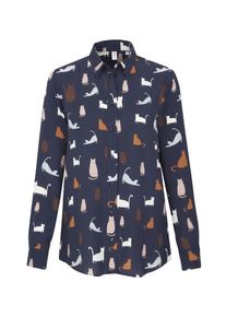 Seidensticker, Damen Hemdbluse 'Schwarze Rose', Navy / Mischfarben