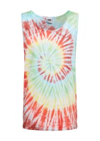 Urban Classics, Herren Top 'Spiral Tie Dye Tank', Gelb / Gr&uuml;n / Rot