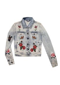 COCCARA, Damen Jacke 'Kate', Hellblau / Mischfarben