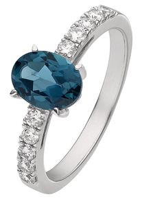 Christ, Damen Ring '86775336', Blau / Silber